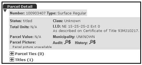 Parcel Number Address Lookup
